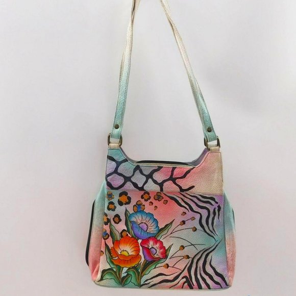 Safari Flower TRIPLE COMPARTMENT Shoulder Bag